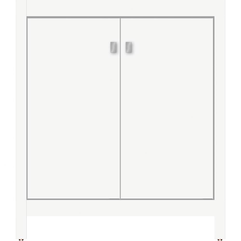 30 X 21 X 34.5 Alki View Vanity Slab Sat White Std