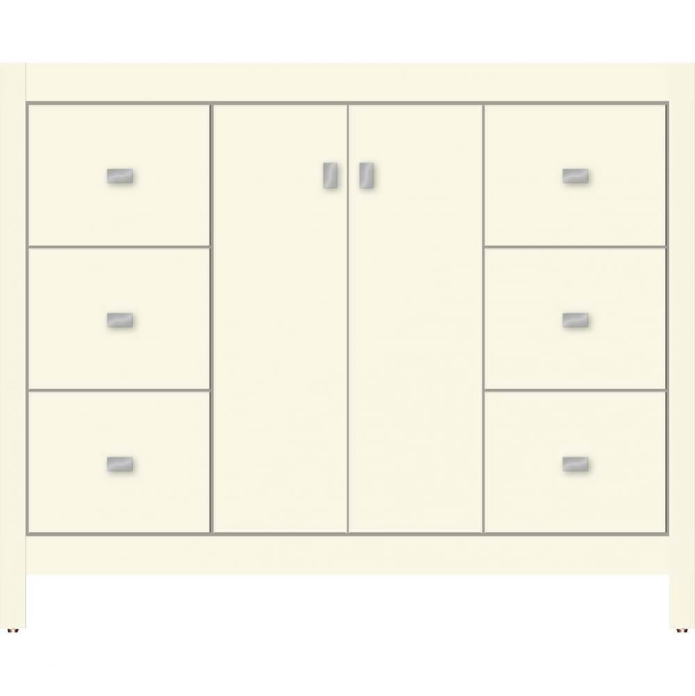42 X 18.5 X 34.5 Alki View Vanity Slab Sat Biscuit Sb