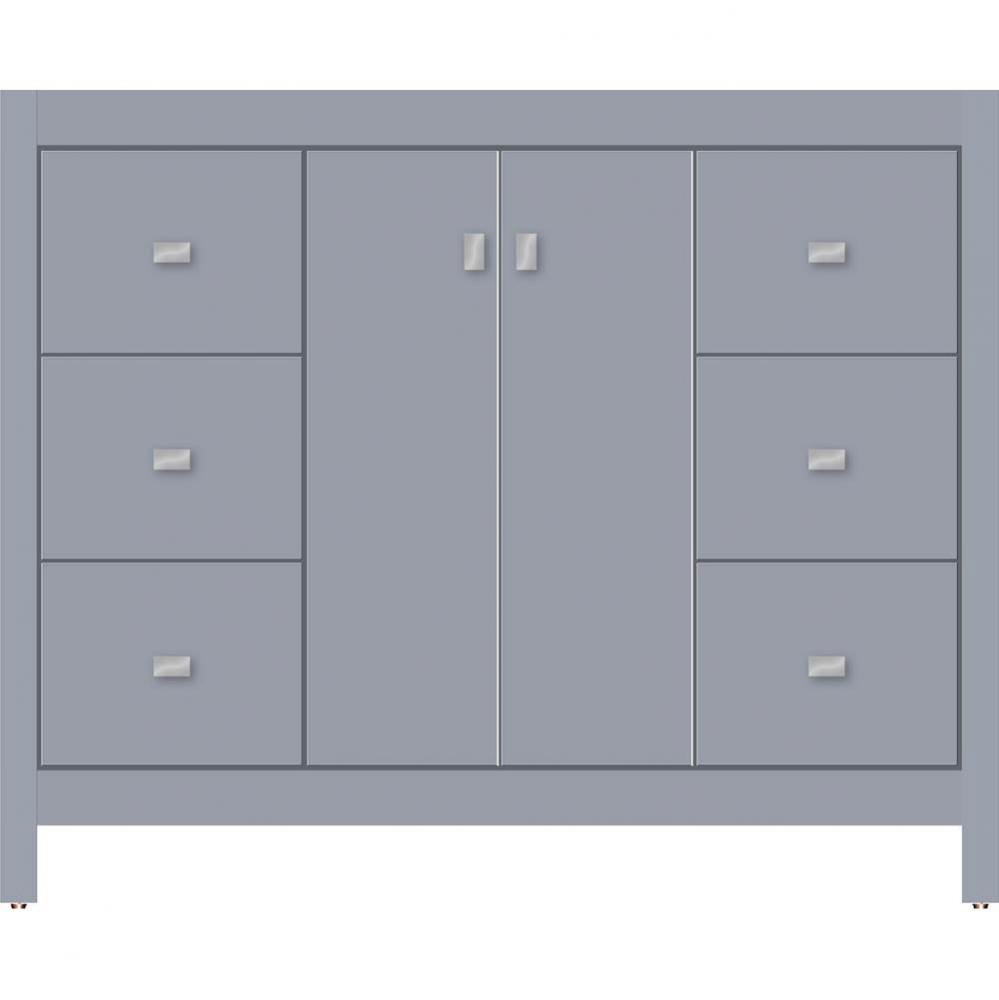 42 X 21 X 34.5 Alki View Vanity Slab Sat Silver Sb