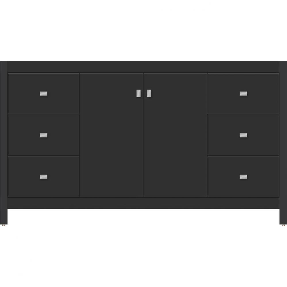 60 X 21 X 34.5 Alki View Vanity Slab Sat Black Sb