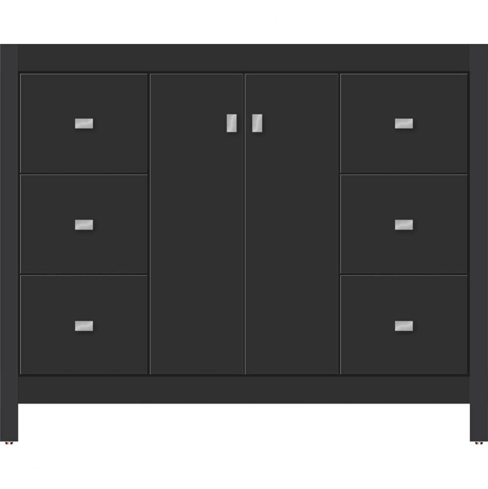 42 X 21 X 34.5 Alki View Vanity Slab Sat Black Sb