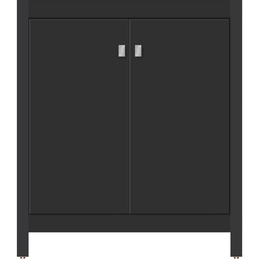 30 X 18.5 X 34.5 Alki View Vanity Slab Sat Black Std