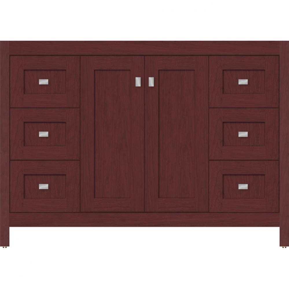 48 X 18.5 X 34.5 Alki View Vanity Shaker Dk Cherry Sb
