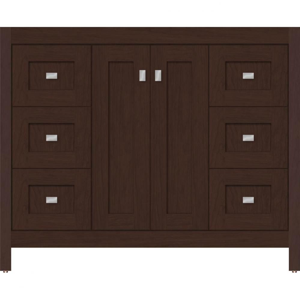 42 X 21 X 34.5 Alki View Vanity Shaker Choc Cherry Sb