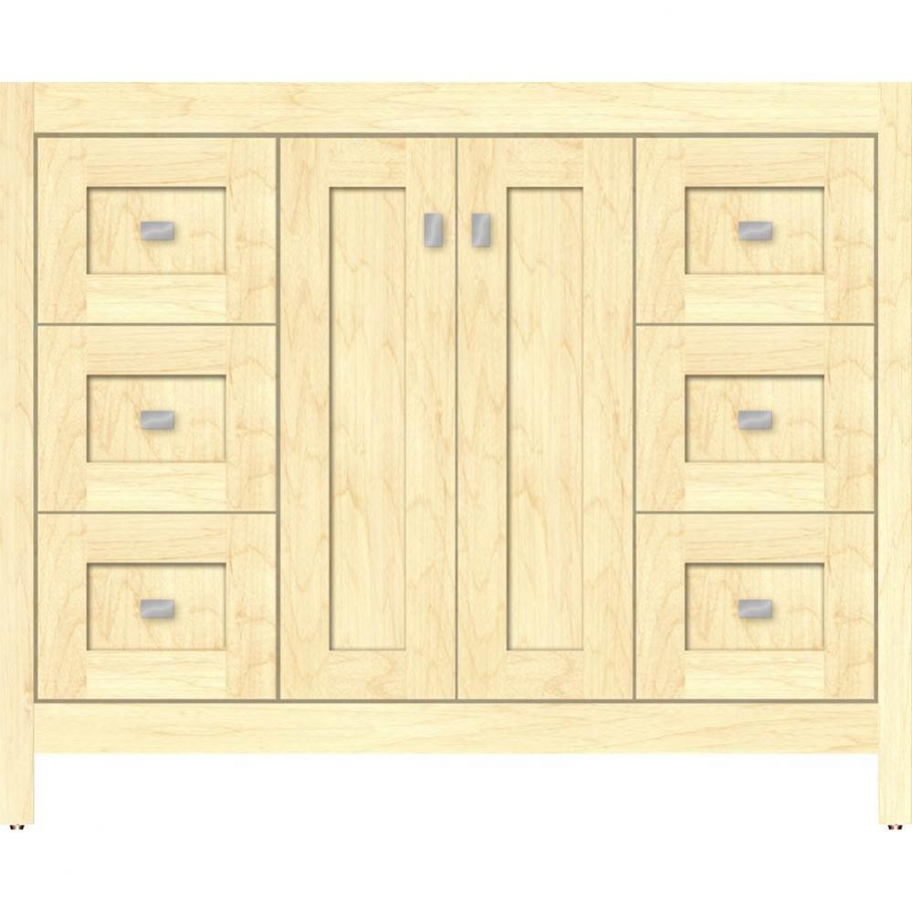 42 X 21 X 34.5 Alki View Vanity Shaker Nat Maple Sb