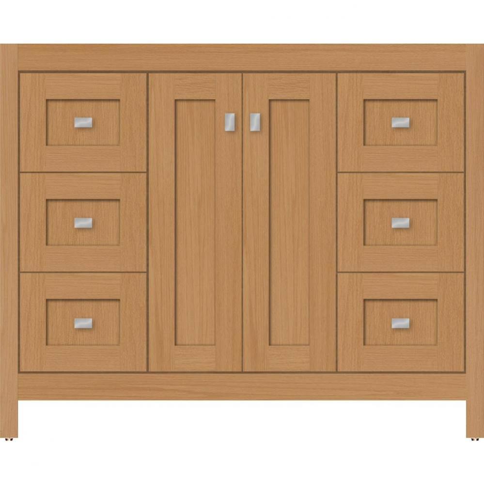 42 X 21 X 34.5 Alki View Vanity Shaker Nat Oak Sb