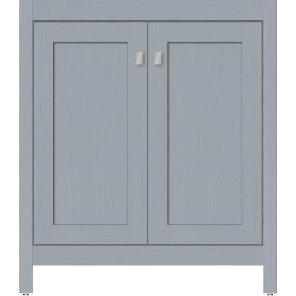 30 X 21 X 34.5 Alki View Vanity Shaker Silver Oak Std