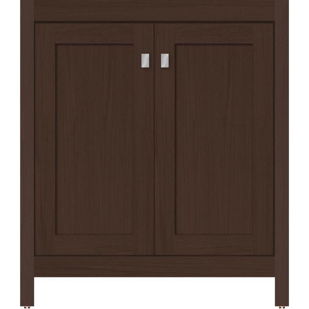 30 X 18.5 X 34.5 Alki View Vanity Shaker Choc Oak Std