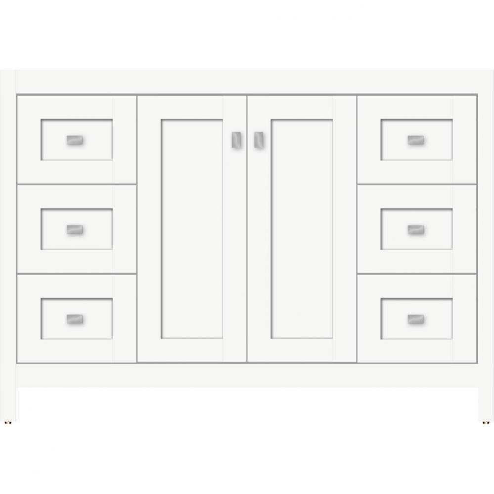48 X 18.5 X 34.5 Alki View Vanity Shaker Sat White Sb