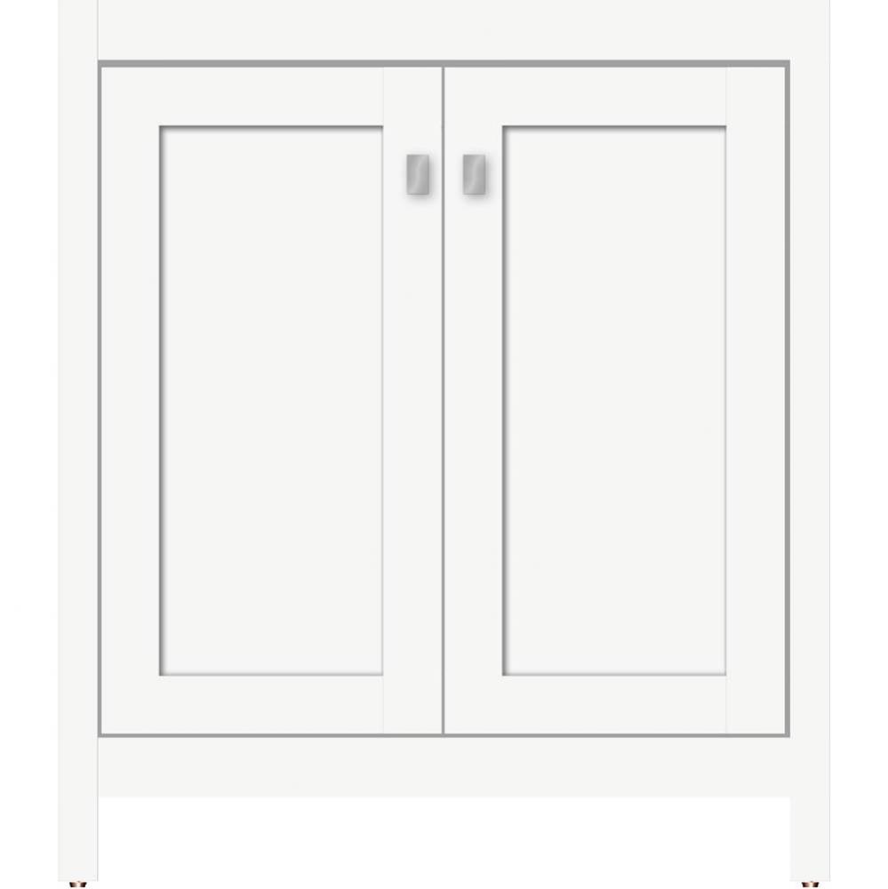 30 X 18.5 X 34.5 Alki View Vanity Shaker Sat White Std