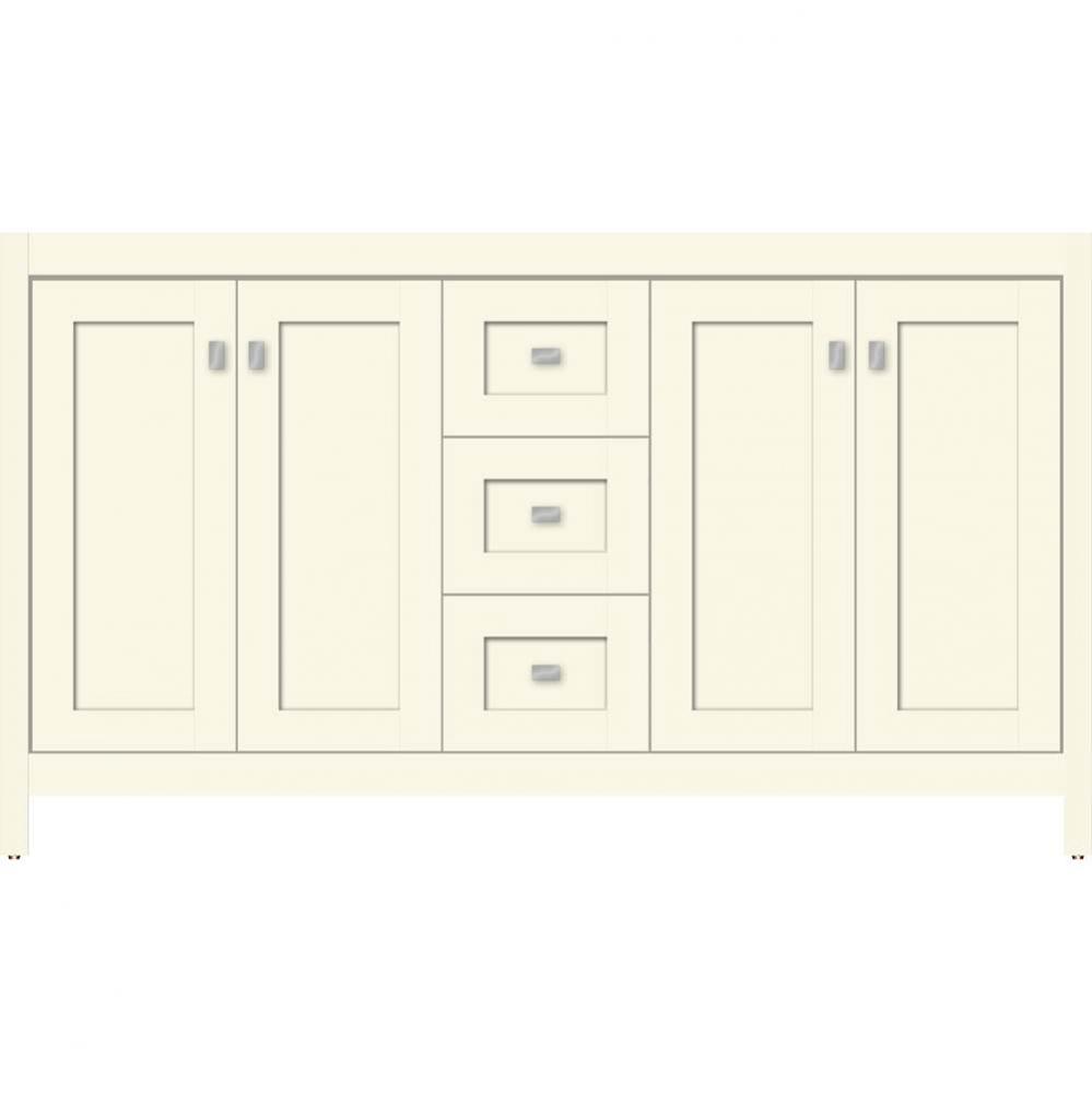 60 X 18.5 X 34.5 Alki View Vanity Shaker Sat Biscuit Db