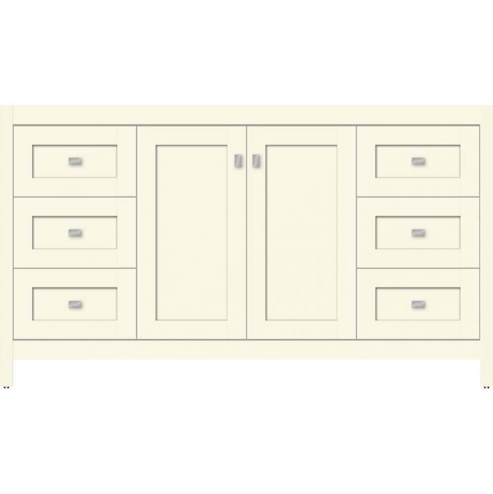 60 X 21 X 34.5 Alki View Vanity Shaker Sat Biscuit Sb