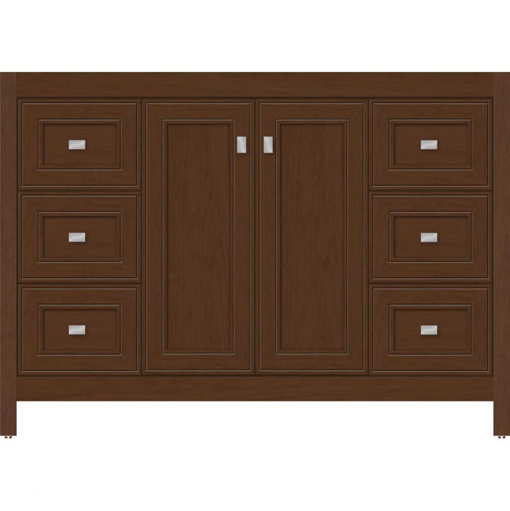48 X 21 X 34.5 Alki View Vanity Deco Miter Pecan Cherry Sb