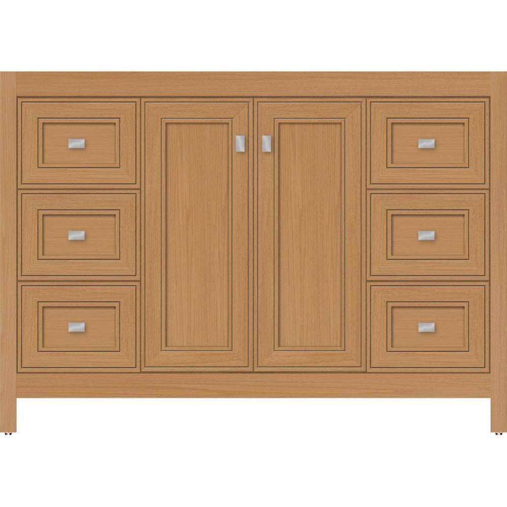 48 X 21 X 34.5 Alki View Vanity Deco Miter Nat Oak Sb