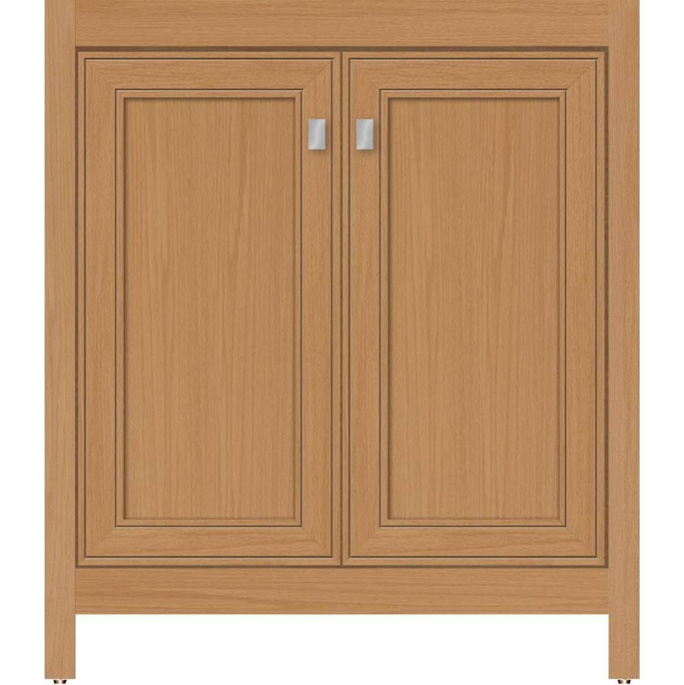 30 X 18.5 X 34.5 Alki View Vanity Deco Miter Nat Oak Std