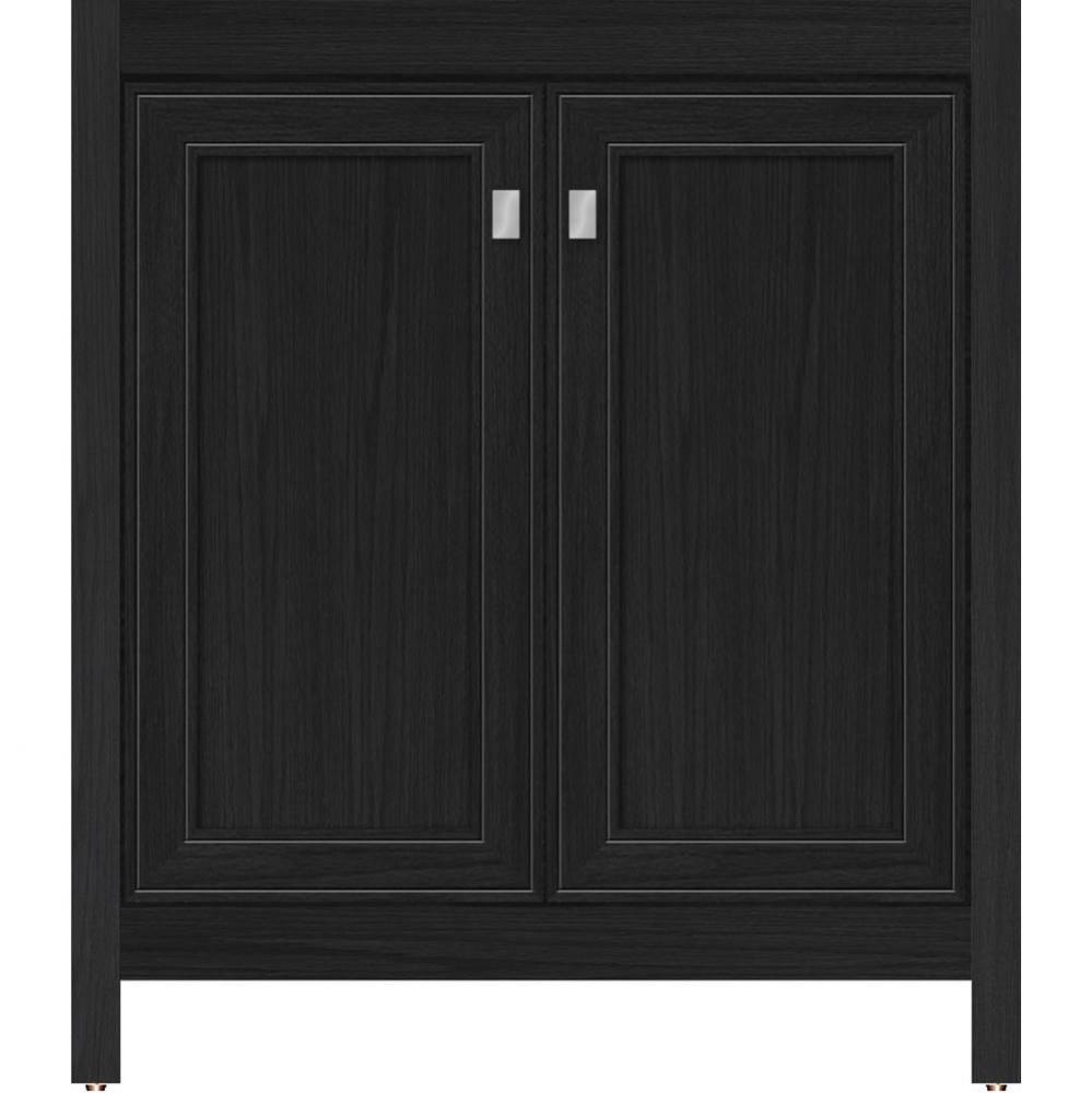 30 X 21 X 34.5 Alki View Vanity Deco Miter Midnight Oak Std