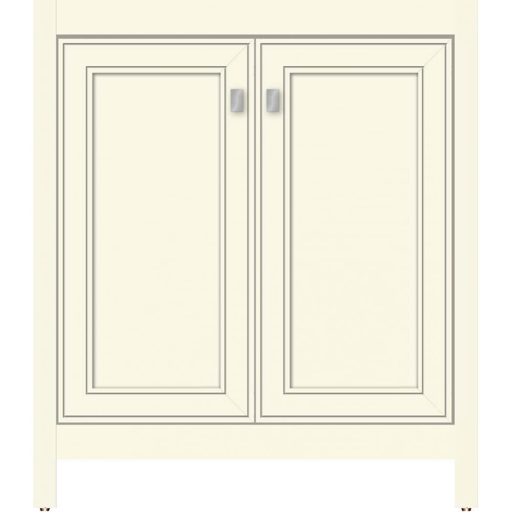 30 X 18.5 X 34.5 Alki View Vanity Deco Miter Sat Biscuit Std