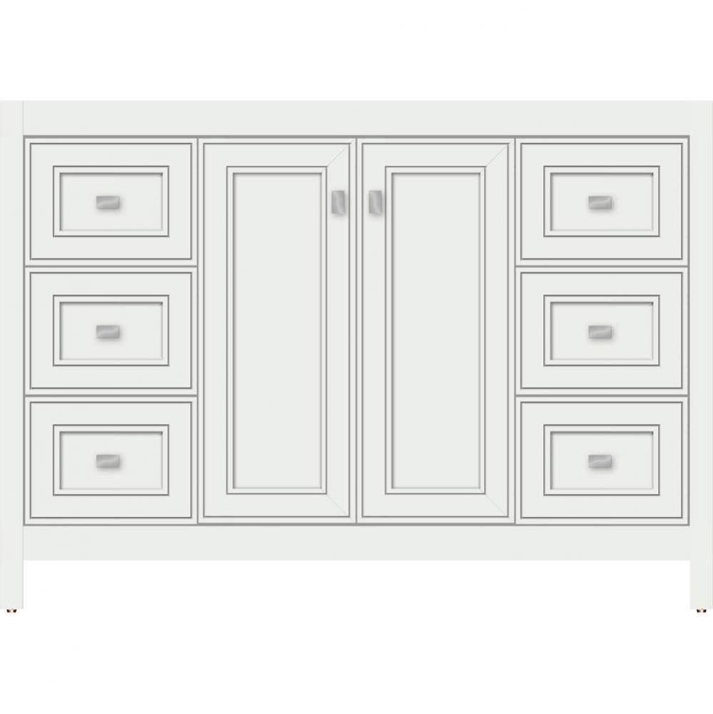 48 X 21 X 34.5 Alki View Vanity Deco Miter Powder Grey Sb