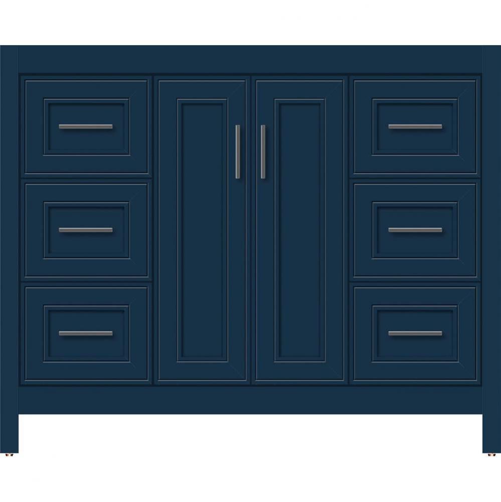 42 X 18.5 X 34.5 Alki View Vanity Deco Miter Lapis Night Sb
