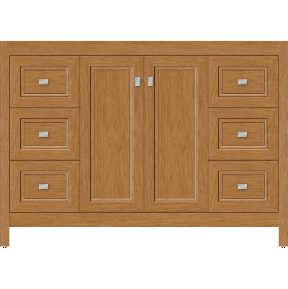 48 X 21 X 34.5 Alki View Vanity Ogee Miter Nat Cherry Sb