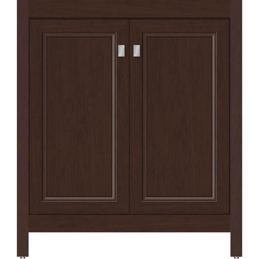 30 X 18.5 X 34.5 Alki View Vanity Ogee Miter Choc Cherry Std