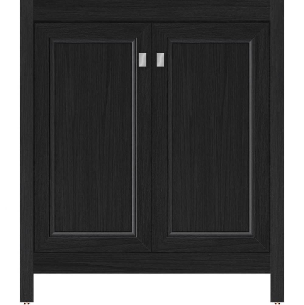 30 X 21 X 34.5 Alki View Vanity Ogee Miter Midnight Oak Std