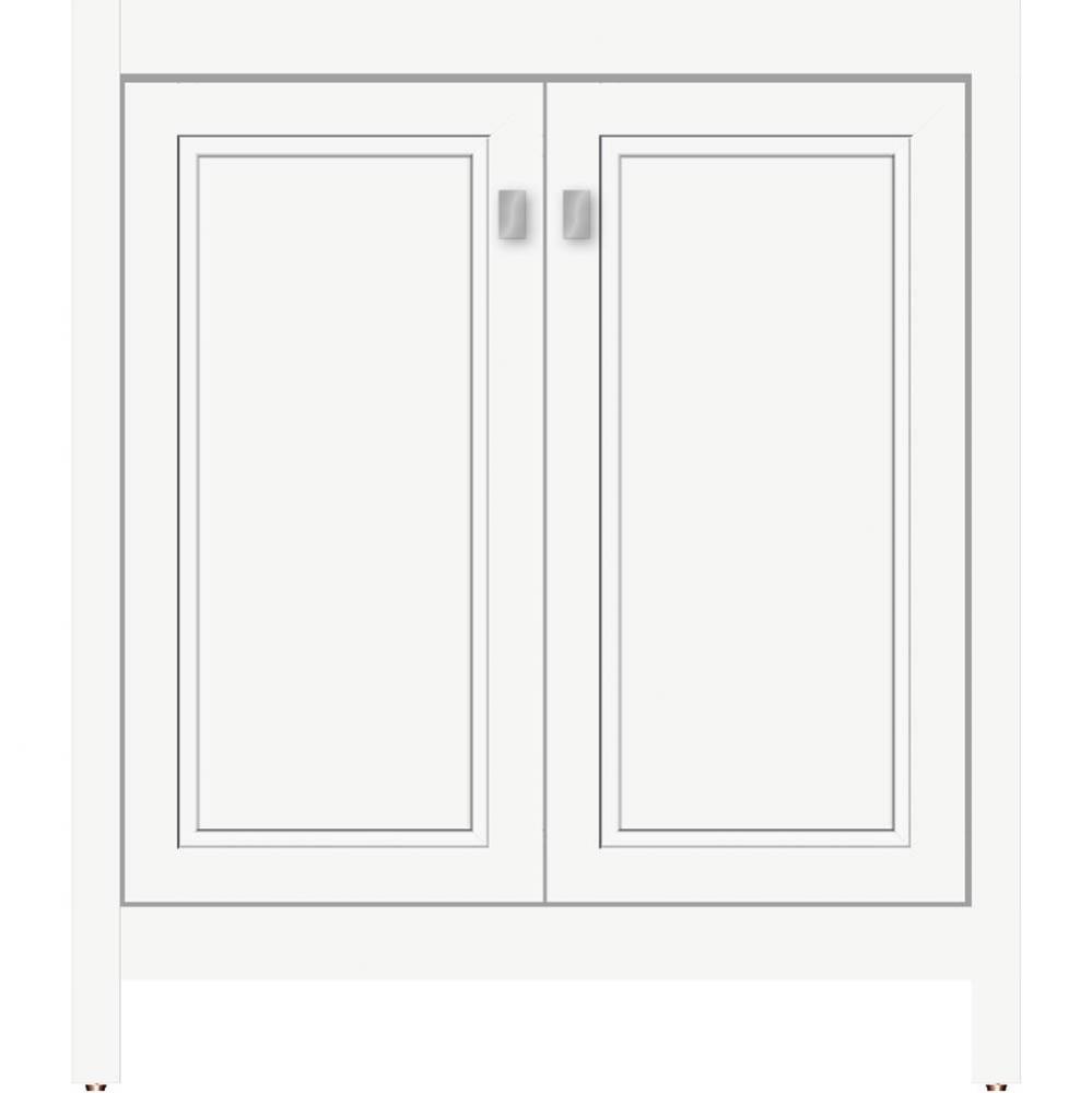 30 X 21 X 34.5 Alki View Vanity Ogee Miter Sat White Std