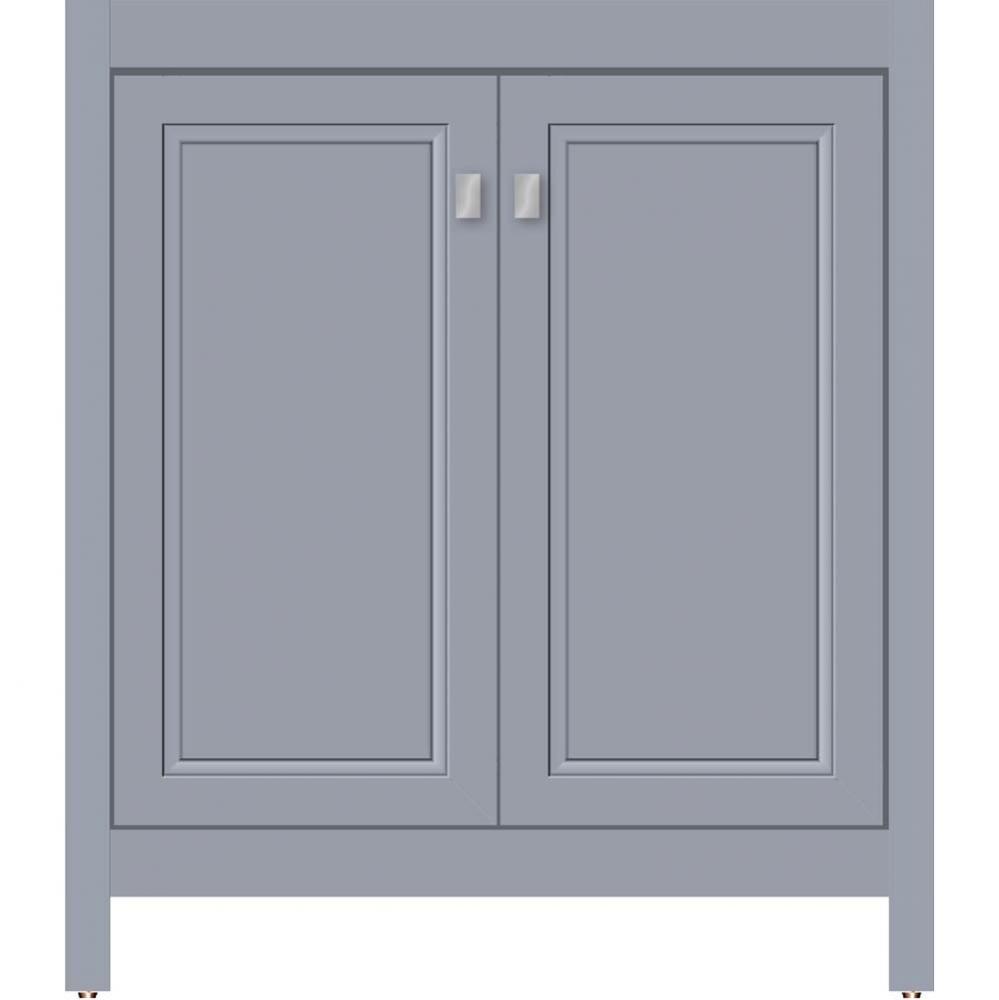 30 X 21 X 34.5 Alki View Vanity Ogee Miter Sat Silver Std