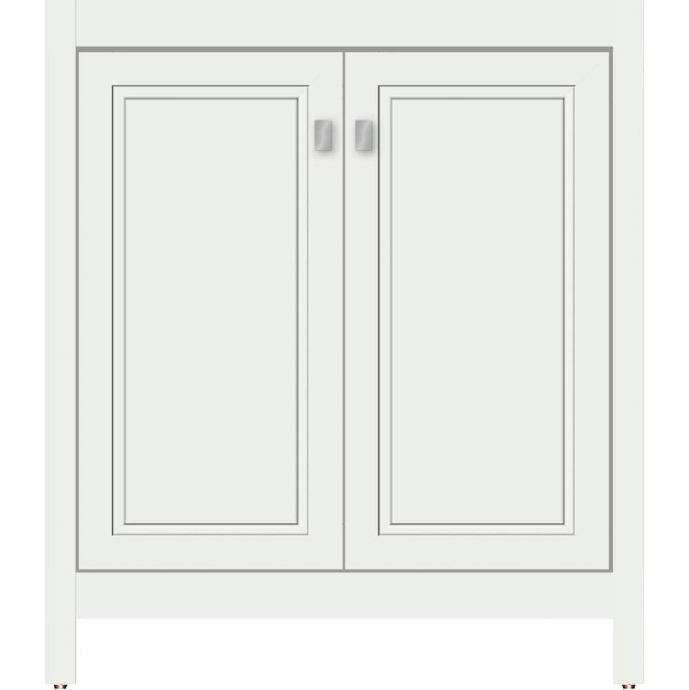 30 X 18.5 X 34.5 Alki View Vanity Ogee Miter Powder Grey Std