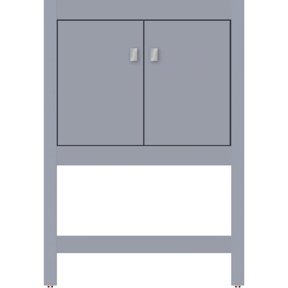 24 X 18.5 X 34.5 Alki Spa Vanity Slab Sat Silver Std