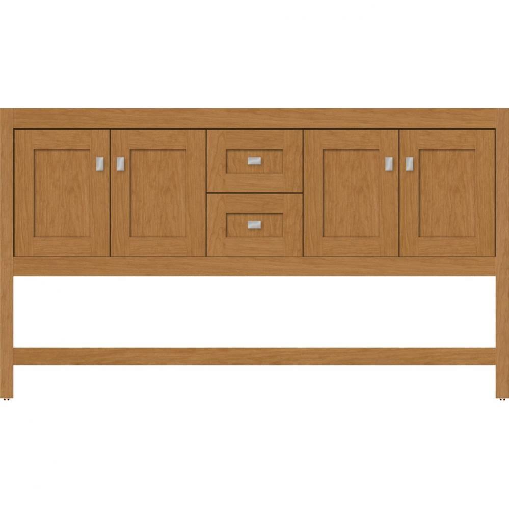 60 X 21 X 34.5 Alki Spa Vanity Shaker Nat Cherry Db
