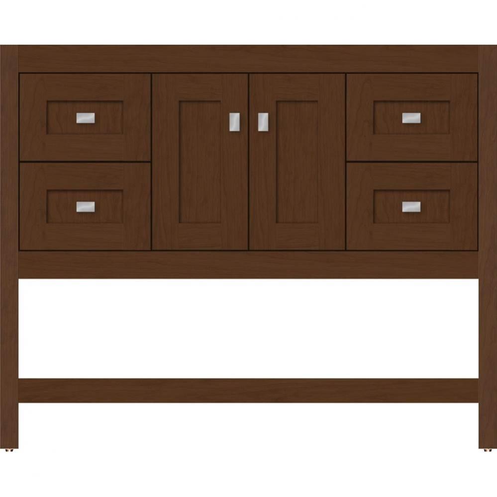 42 X 21 X 34.5 Alki Spa Vanity Shaker Pecan Cherry Sb