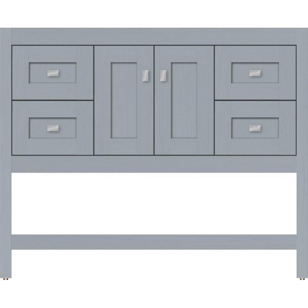 42 X 18.5 X 34.5 Alki Spa Vanity Shaker Silver Oak Sb