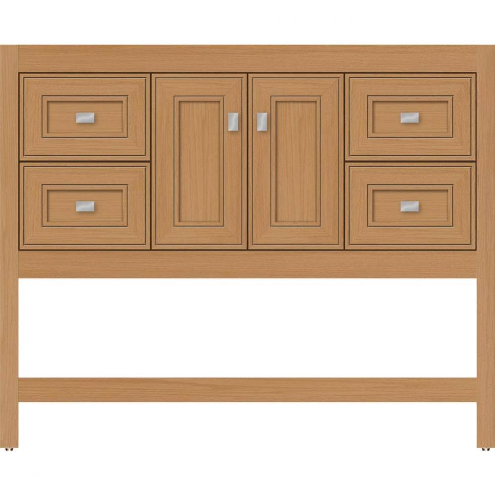 42 X 18.5 X 34.5 Alki Spa Vanity Deco Miter Nat Oak Sb