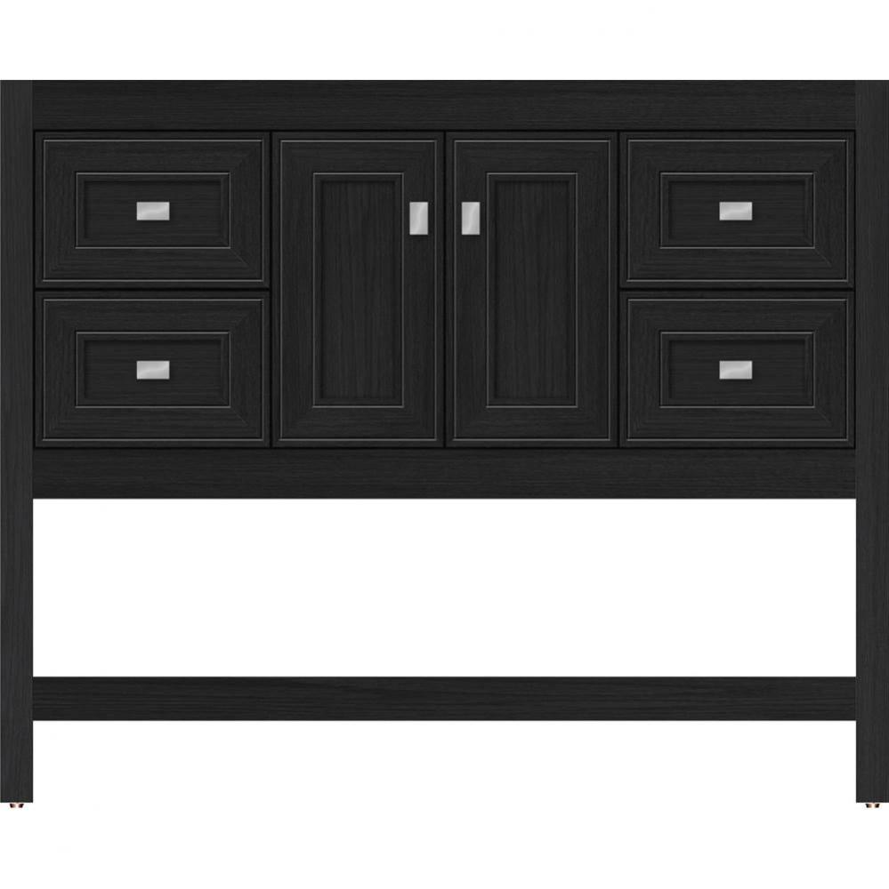 42 X 18.5 X 34.5 Alki Spa Vanity Deco Miter Midnight Oak Sb