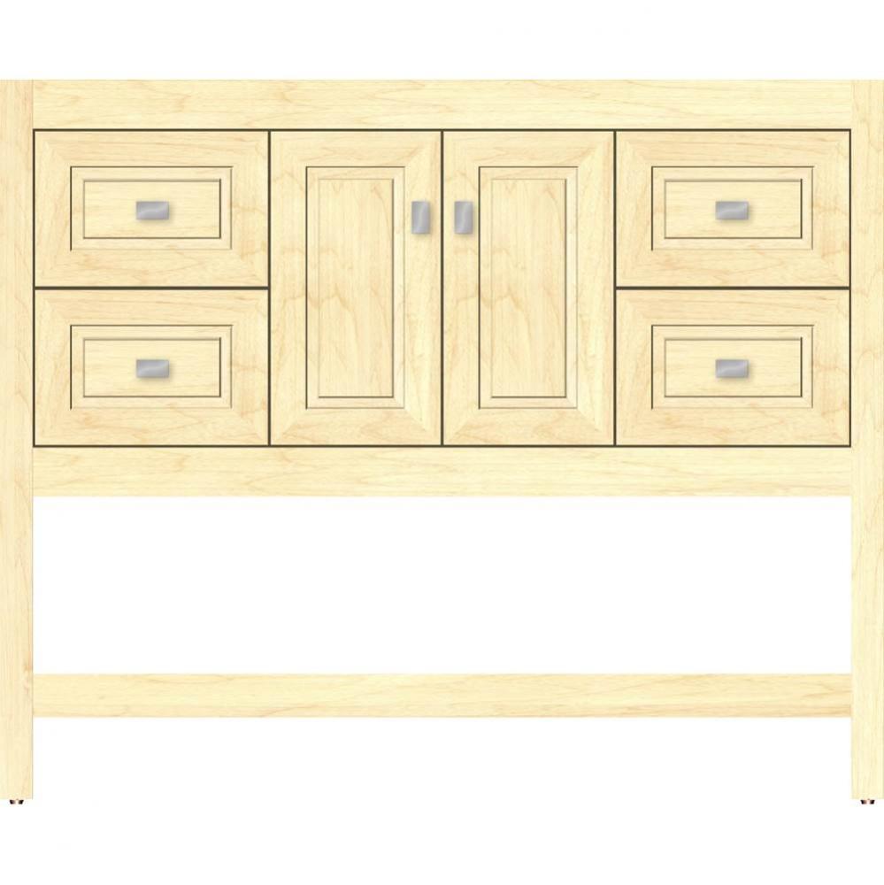 42 X 18.5 X 34.5 Alki Spa Vanity Ogee Miter Nat Maple Sb