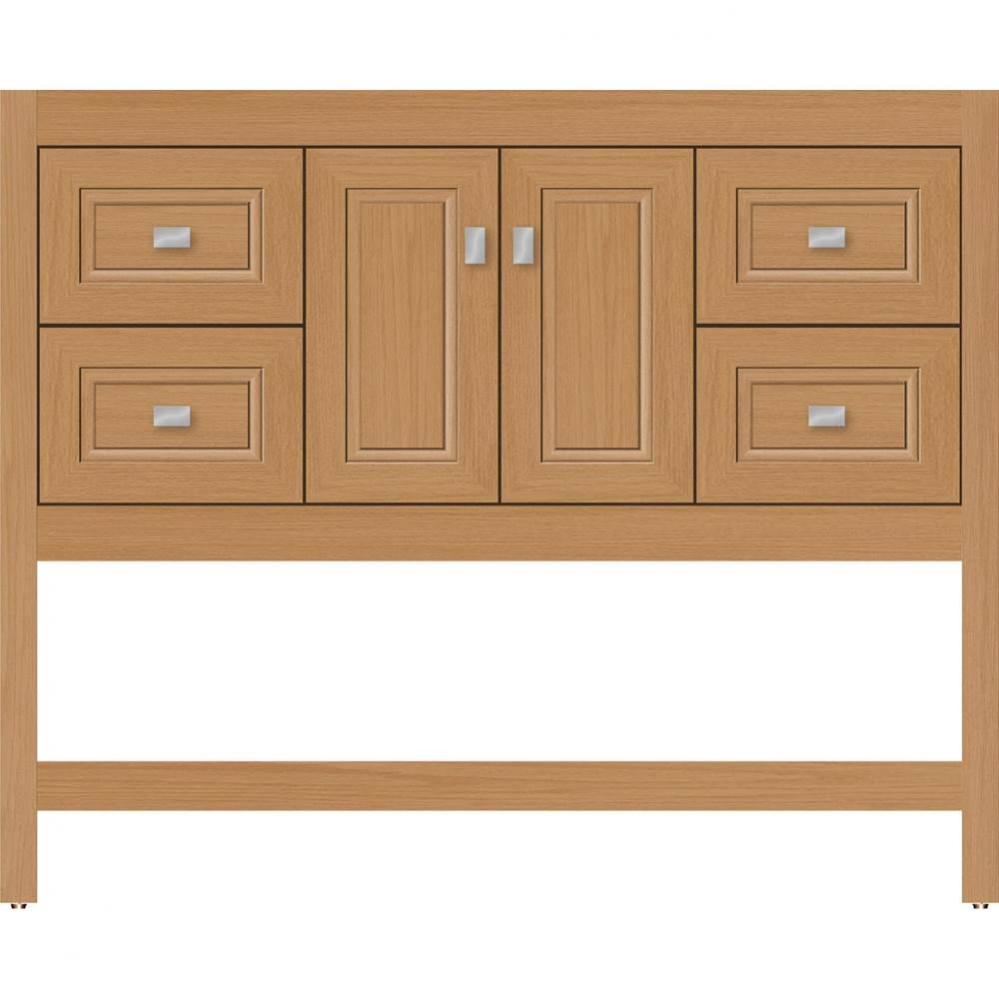 42 X 21 X 34.5 Alki Spa Vanity Ogee Miter Nat Oak Sb