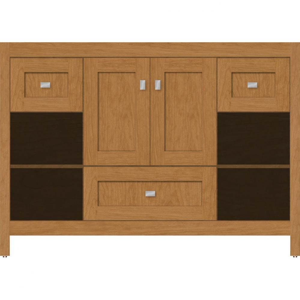 48 X 21 X 34.5 Alki Cafe Vanity Shaker Nat Cherry Sb