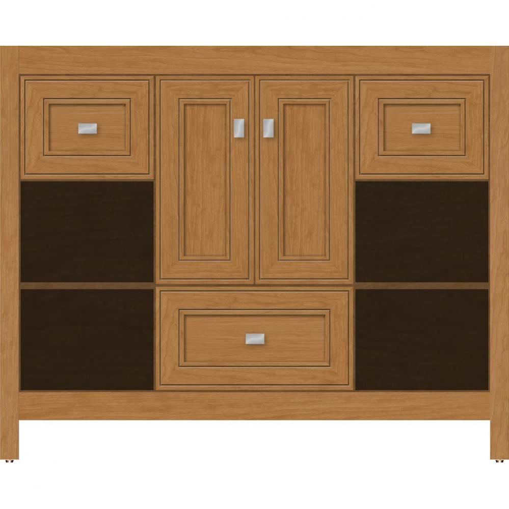 42 X 18.5 X 34.5 Alki Cafe Vanity Deco Miter Nat Cherry Sb