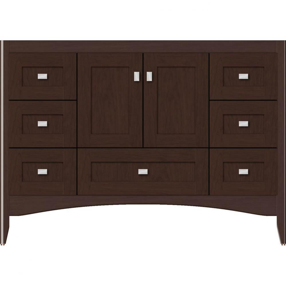 48 X 21 X 34.5 Wallingford Vanity Shaker Choc Cherry Sb