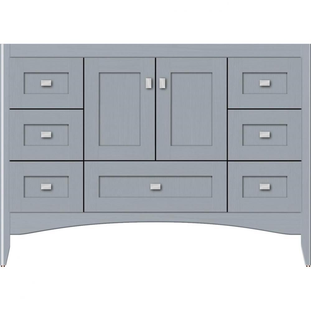48 X 21 X 34.5 Wallingford Vanity Shaker Silver Oak Sb