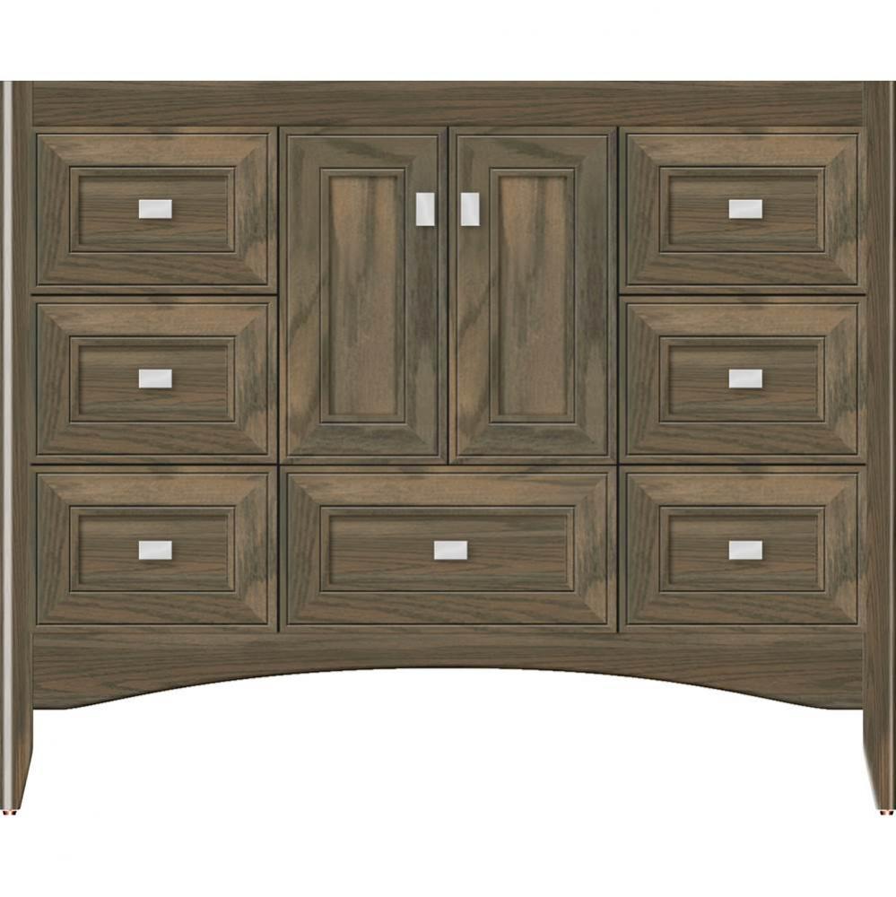 42 X 21 X 34.5 Wallingford Vanity Deco Miter Dusky Oak Sb