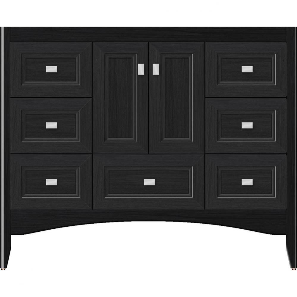 42 X 18 X 34.5 Wallingford Vanity Ogee Miter Midnight Oak Sb