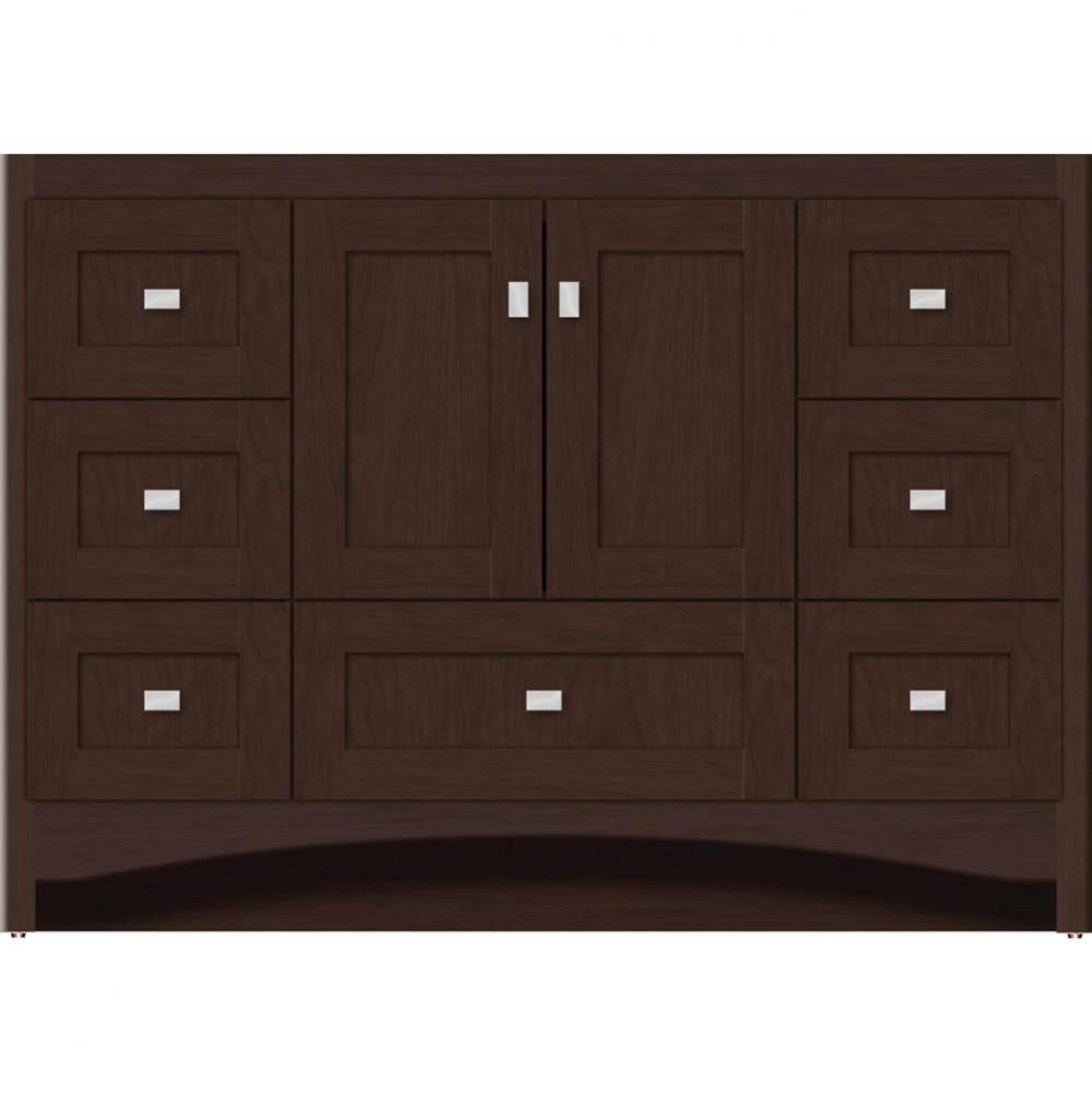 48 X 18 X 34.5 Ravenna Vanity Shaker Choc Cherry Sb