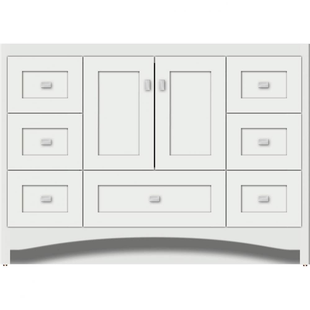 48 X 18 X 34.5 Ravenna Vanity Shaker Powder Grey Sb