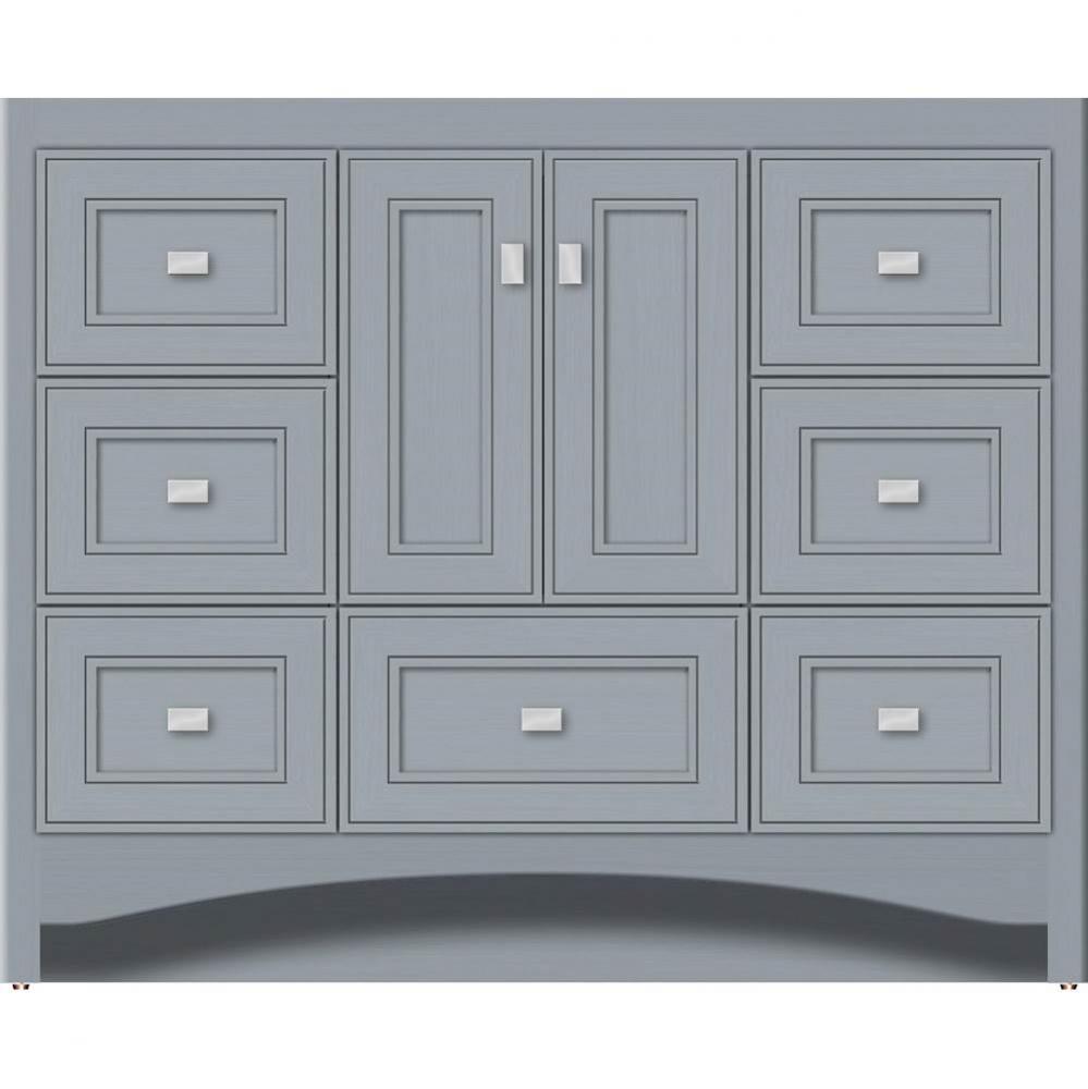 42 X 18 X 34.5 Ravenna Vanity Deco Miter Silver Oak Sb