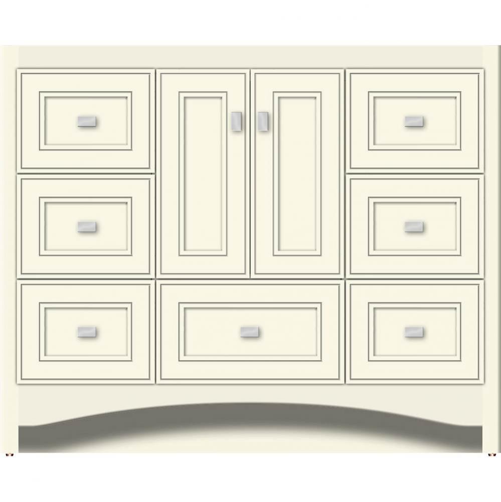 42 X 18 X 34.5 Ravenna Vanity Deco Miter Sat Biscuit Sb