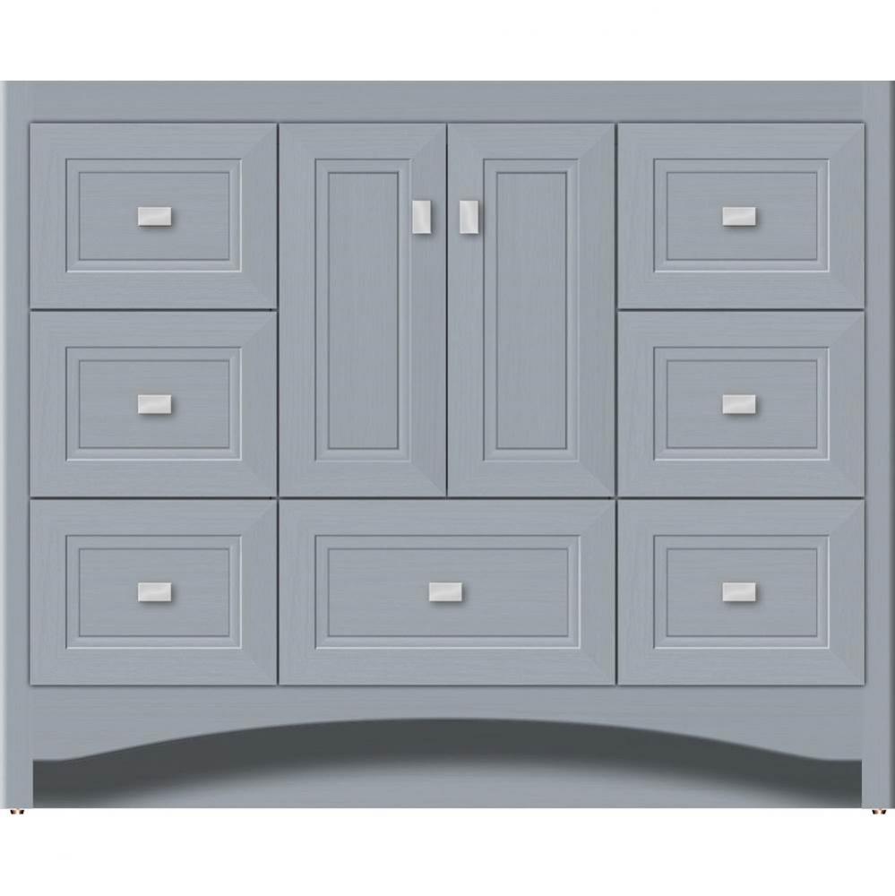 42 X 18 X 34.5 Ravenna Vanity Ogee Miter Silver Oak Sb