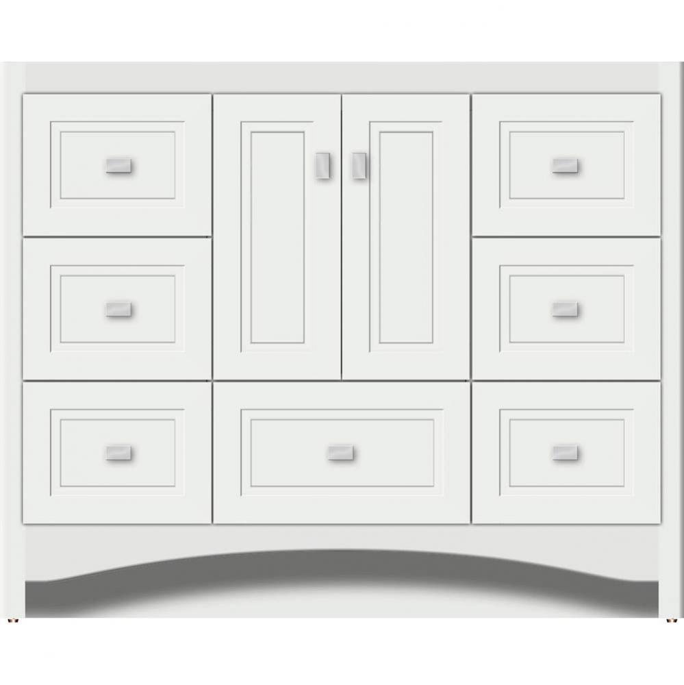 42 X 21 X 34.5 Ravenna Vanity Ogee Miter Powder Grey Sb