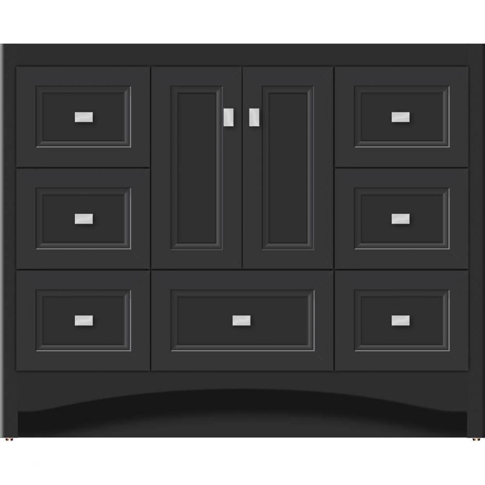 42 X 18 X 34.5 Ravenna Vanity Ogee Miter Sat Black Sb